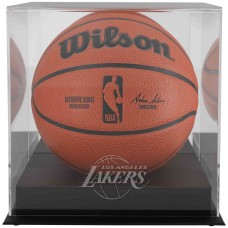 Los Angeles Lakers Fanatics Authentic Black Base Team Logo Basketball Display Case with Mirrored Back