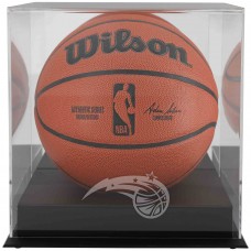 Orlando Magic Fanatics Authentic Black Base Team Logo Basketball Display Case with Mirrored Back