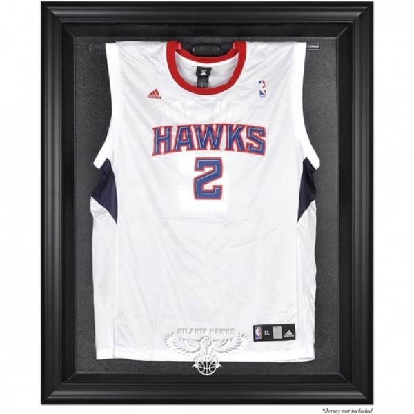 Atlanta Hawks Fanatics Authentic Black Framed Hardwood Classics 2007 - 2015 Logo Jersey Display Case
