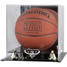 Atlanta Hawks Fanatics Authentic Golden Classic Hardwood Classics 2007 - 2015 Logo Basketball Display Case