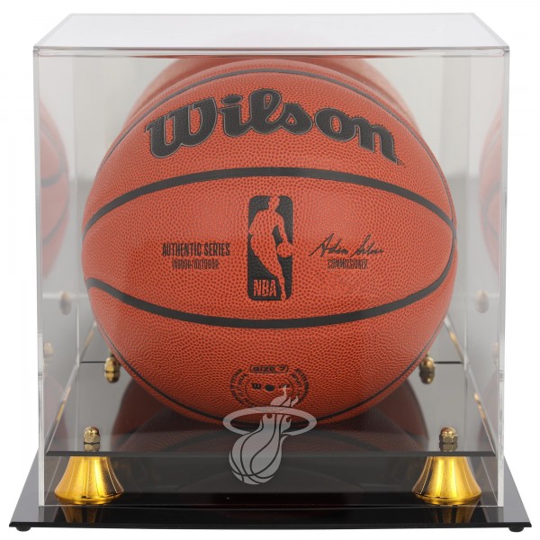 Miami Heat Fanatics Authentic Golden Classic Team Logo Basketball Display Case