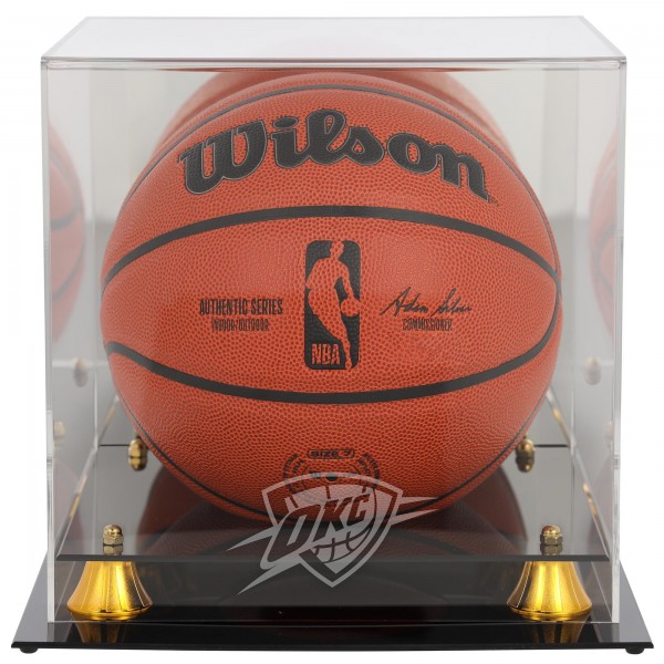 Oklahoma City Thunder Fanatics Authentic Golden Classic Team Logo Basketball Display Case