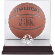 Toronto Raptors Fanatics Authentic Mahogany Hardwood Classics 1995 - 2015 Logo Basketball Display Case with Mirrored Back