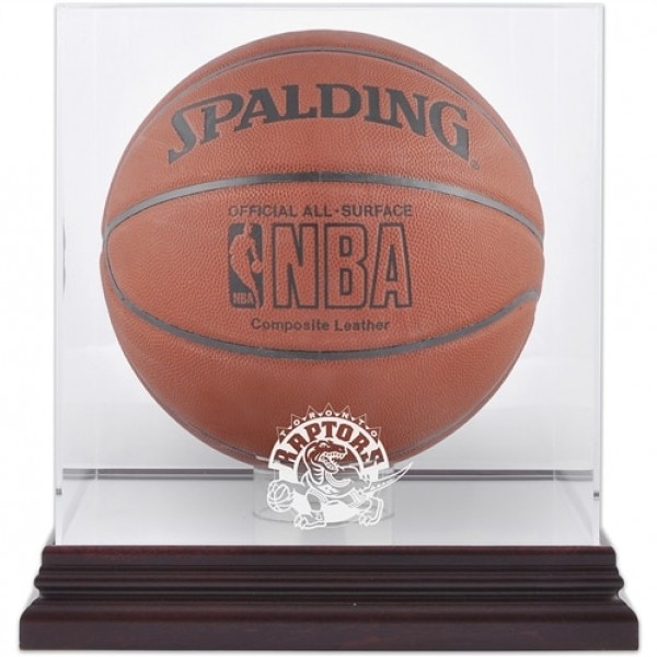 Toronto Raptors Fanatics Authentic Mahogany Hardwood Classics 1995 - 2015 Logo Basketball Display Case with Mirrored Back