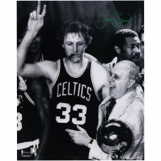 Autographed Boston Celtics Larry Bird Fanatics Authentic 16 x 20 Smoking Cigar Photograph