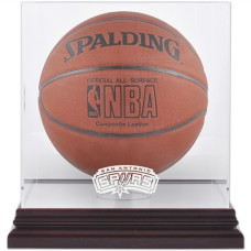 Бокс для мяча San Antonio Spurs Fanatics Authentic (2002-2017) Mahogany Team Logo with Mirrored Back