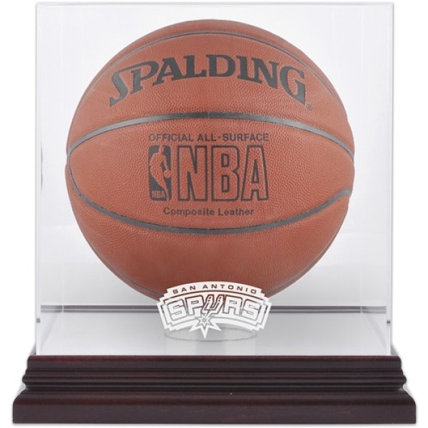 Бокс для мяча San Antonio Spurs Fanatics Authentic (2002-2017) Mahogany Team Logo with Mirrored Back