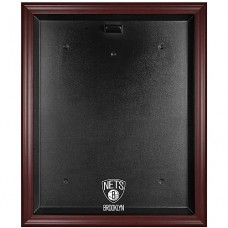 Brooklyn Nets Fanatics Authentic Mahogany Framed Team Logo Jersey Display Case