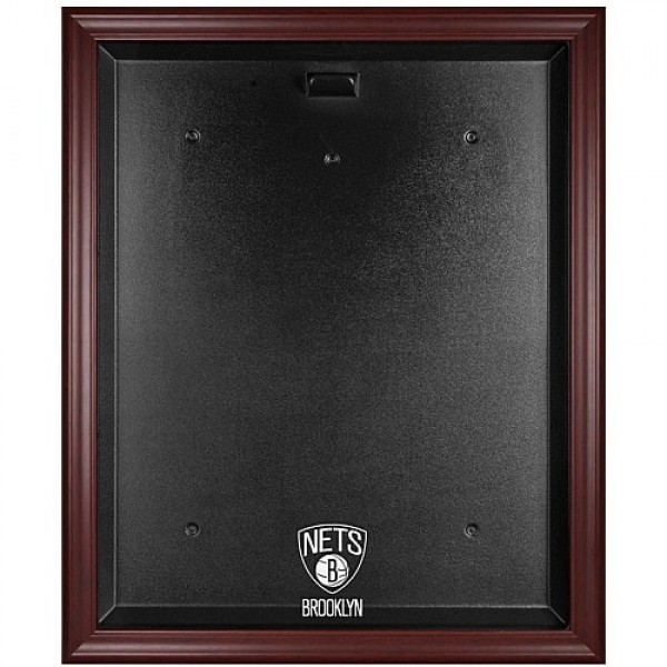 Brooklyn Nets Fanatics Authentic Mahogany Framed Team Logo Jersey Display Case