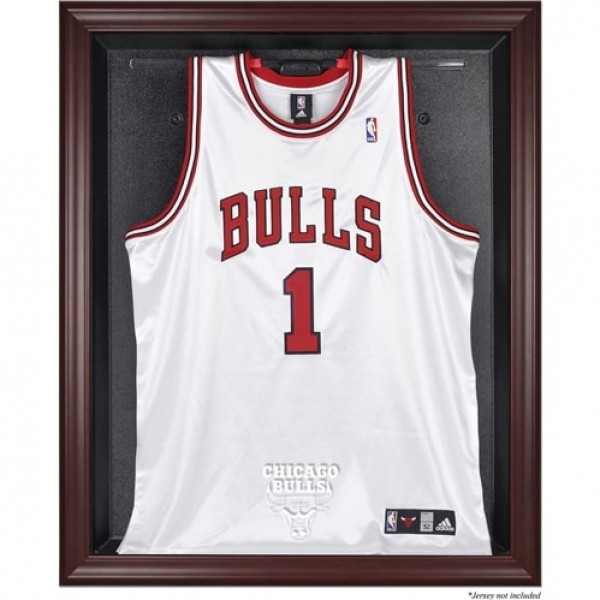 Chicago Bulls Fanatics Authentic Mahogany Framed Team Logo Jersey Display Case