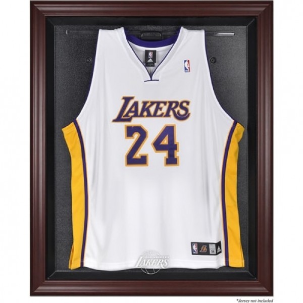 Los Angeles Lakers Fanatics Authentic Mahogany Framed Team Logo Jersey Display Case