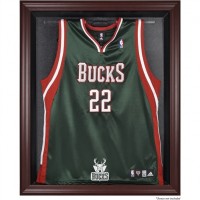 Milwaukee Bucks Fanatics Authentic (2006-2014) Mahogany Framed Team Logo Jersey Display Case