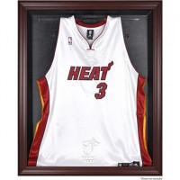 Miami Heat Fanatics Authentic Mahogany Framed Team Logo Jersey Display Case