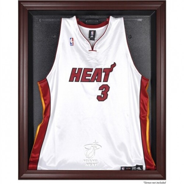 Miami Heat Fanatics Authentic Mahogany Framed Team Logo Jersey Display Case
