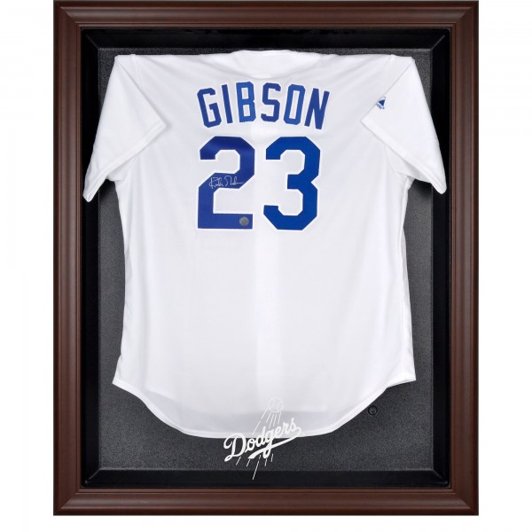 Los Angeles Dodgers Fanatics Authentic Brown Framed Logo Jersey Display Case