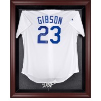 Los Angeles Dodgers Fanatics Authentic Mahogany Framed Logo Jersey Display Case