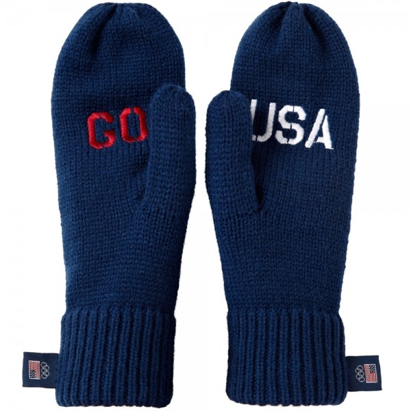 Team USA Go USA Knit Mittens - Navy Blue
