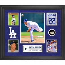 Los Angeles Dodgers Clayton Kershaw Fanatics Authentic Framed 5-Photograph Collage with Piece of Game-Used Ball