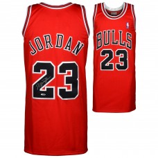 Autographed Michael Jordan Chicago Bulls 1997-98 Mitchell & Ness Red Jersey - Upper Deck