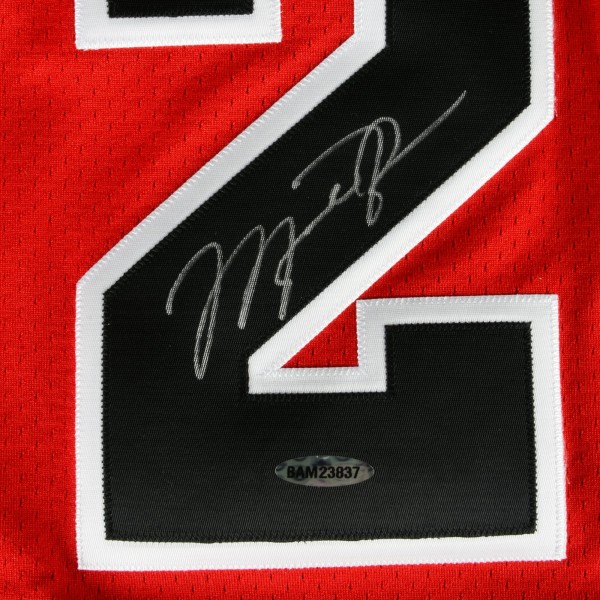 Autographed Michael Jordan Chicago Bulls 1997-98 Mitchell & Ness Red Jersey - Upper Deck