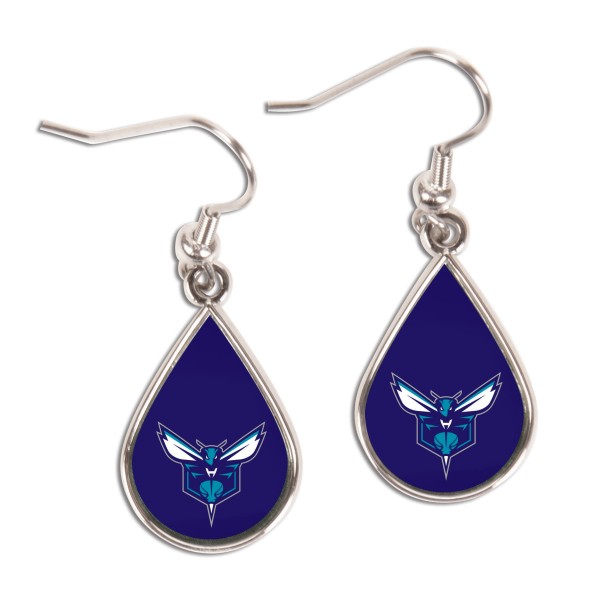 Charlotte Hornets WinCraft Tear Drop Dangle Earrings
