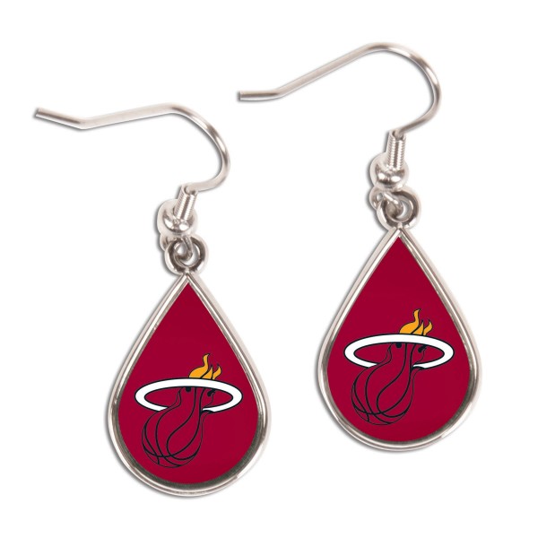 Серьги Miami Heat WinCraft Tear Drop Dangle