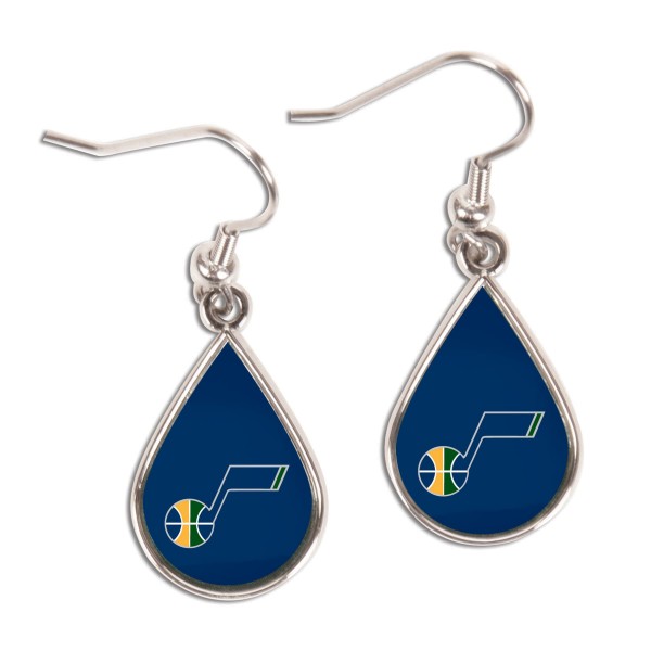 Серьги Utah Jazz WinCraft Tear Drop Dangle