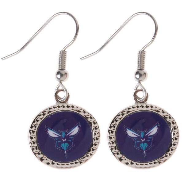 Charlotte Hornets WinCraft Womens Round Dangle Earrings