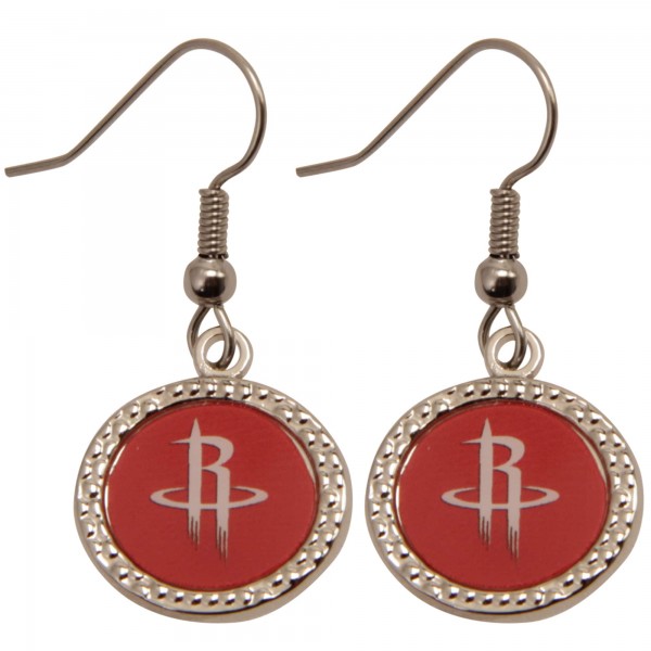Серьги Houston Rockets WinCraft Womens Round Dangle