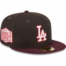 Бейсболка Los Angeles Dodgers New Era Chocolate Strawberry 59FIFTY - Brown/Maroon