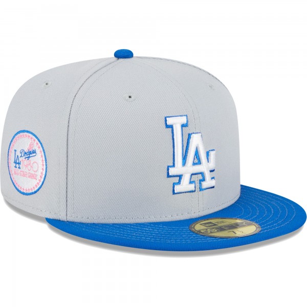 Бейсболка Los Angeles Dodgers New Era  Dolphin 59FIFTY - Gray/Blue