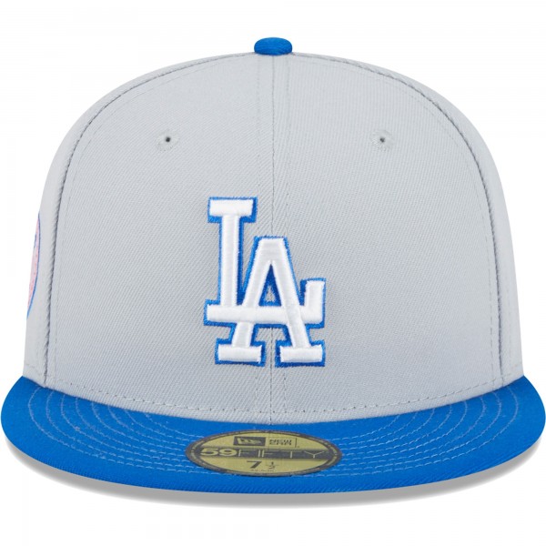 Бейсболка Los Angeles Dodgers New Era  Dolphin 59FIFTY - Gray/Blue