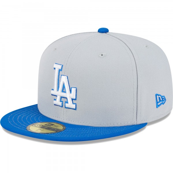 Бейсболка Los Angeles Dodgers New Era  Dolphin 59FIFTY - Gray/Blue