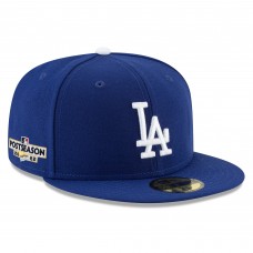 Бейсболка Los Angeles Dodgers New Era 2022 Postseason Side Patch 59FIFTY - Royal