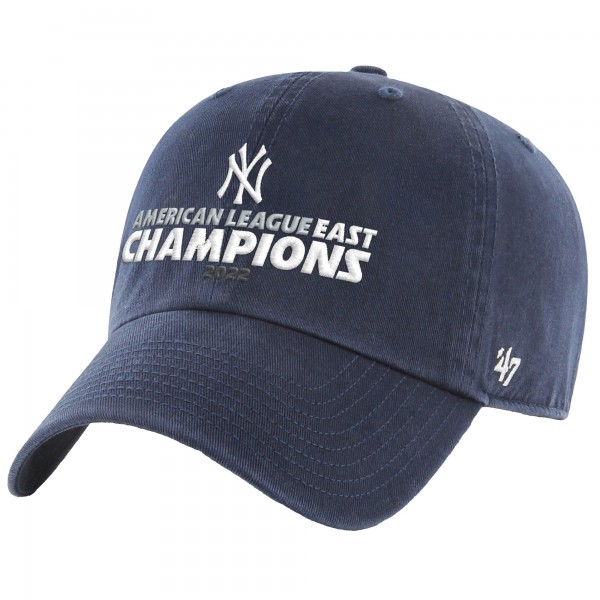 Бейсболка New York Yankees 47 2022 AL East Division Champions Clean Up - Navy