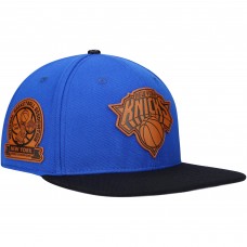Бейсболка New York Knicks Pro Standard Heritage Leather Patch - Blue/Black