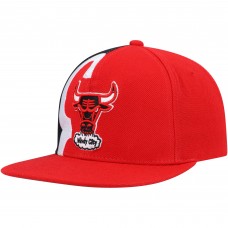 Chicago Bulls Mitchell & Ness Hardwood Classics Retroline Snapback Hat - Red