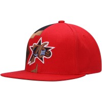 Бейсболка Philadelphia 76ers Mitchell & Ness Hardwood Classics Retroline - Red