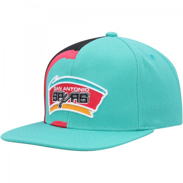 Бейсболка San Antonio Spurs Mitchell & Ness Hardwood Classics Retroline - Teal
