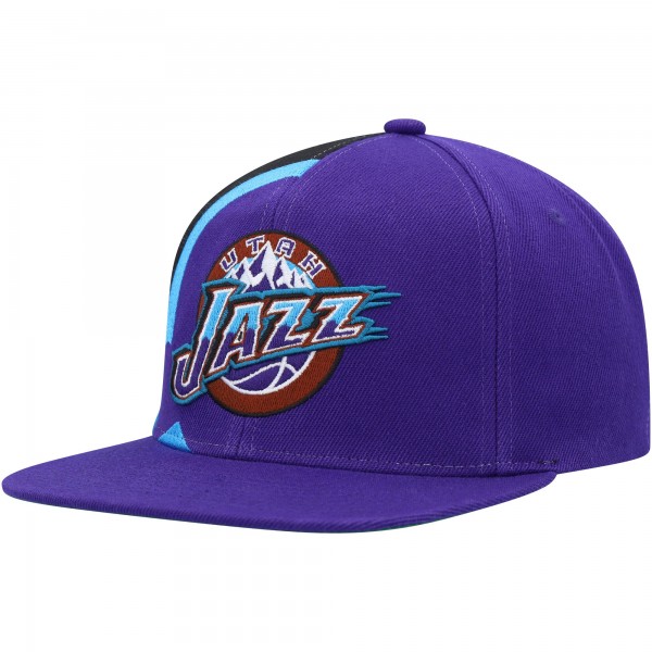 Бейсболка Utah Jazz Mitchell & Ness Hardwood Classics Retroline - Purple