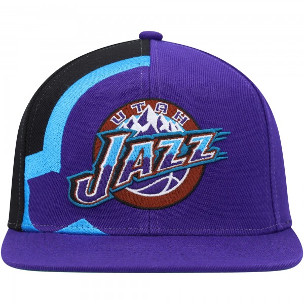 Бейсболка Utah Jazz Mitchell & Ness Hardwood Classics Retroline - Purple
