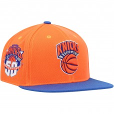 Бейсболка New York Knicks Mitchell & Ness Hardwood Classics 50th Anniversary Team Side - Orange/Blue