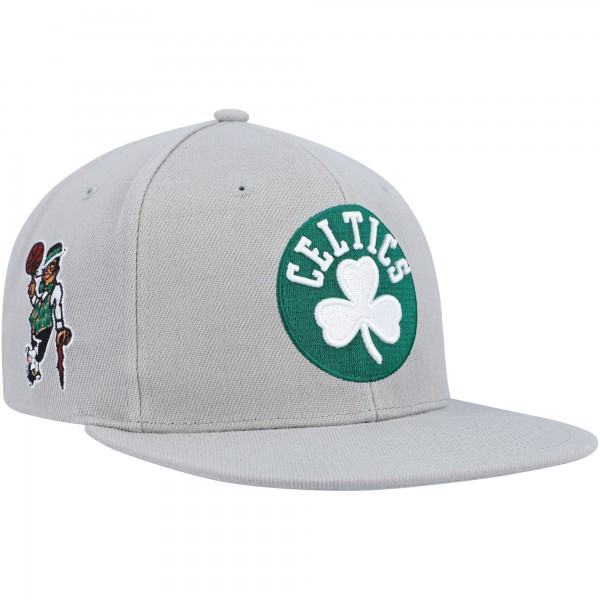Бейсболка Boston Celtics Mitchell & Ness Side Core 2.0 - Gray
