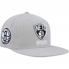 Бейсболка Brooklyn Nets Mitchell & Ness Side Core 2.0 - Gray