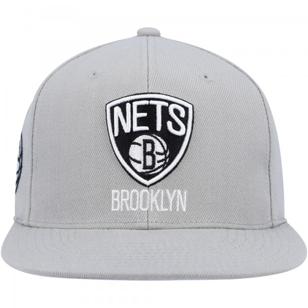 Бейсболка Brooklyn Nets Mitchell & Ness Side Core 2.0 - Gray