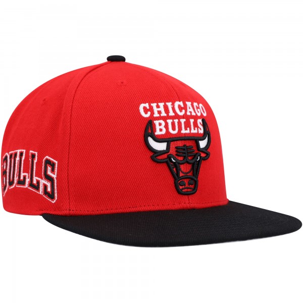 Бейсболка Chicago Bulls Mitchell & Ness Side Core 2.0 - Red/Black