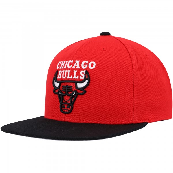 Бейсболка Chicago Bulls Mitchell & Ness Side Core 2.0 - Red/Black