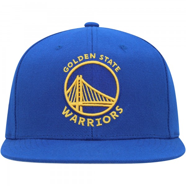 Golden State Warriors Mitchell & Ness Royal Side Core 2.0 Snapback Hat