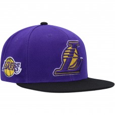 Los Angeles Lakers Mitchell & Ness Purple/Black Side Core 2.0 Snapback Hat
