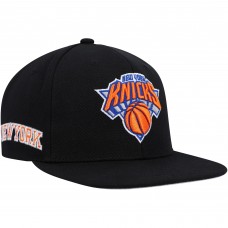 New York Knicks Mitchell & Ness Side Core 2.0 Snapback Hat - Black